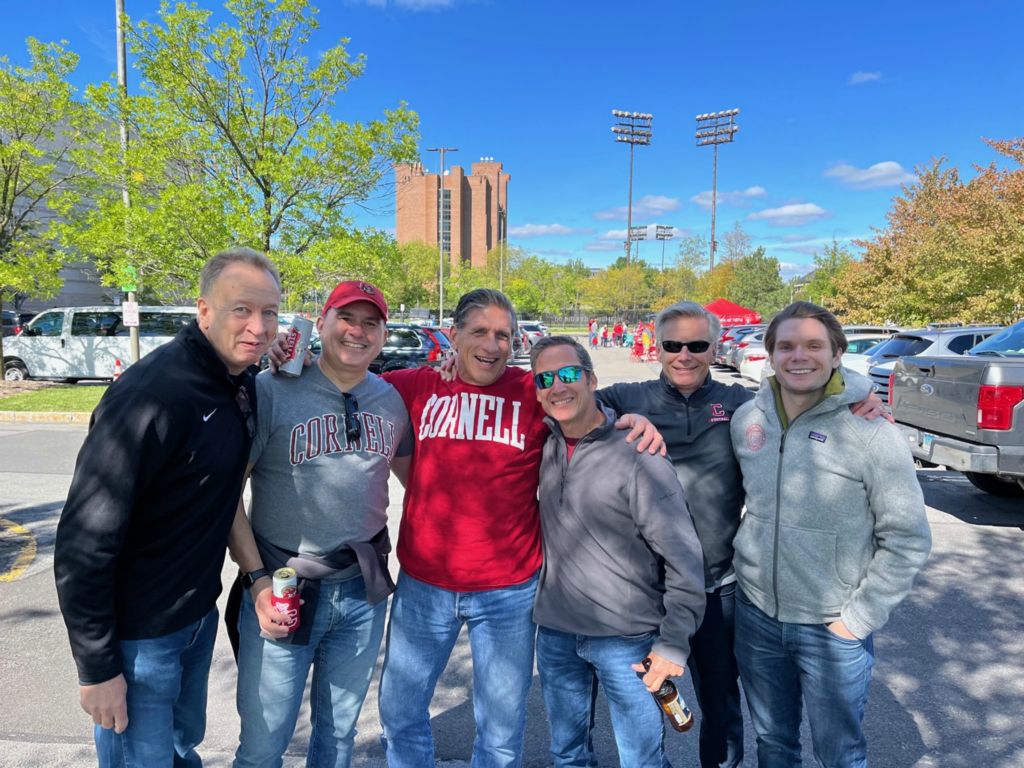 Jaan Janes '85, Jose Davila '87, Jim Spaller '86, Zach Shulman '87, Mark Wolcott '83 and Michael Wolcott '15